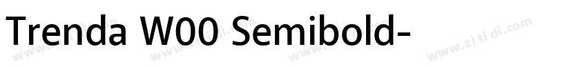 Trenda W00 Semibold字体转换